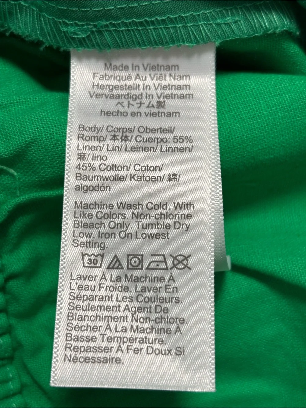 NWT J.Crew Factory Linen Cotton Blend Drawstring Pants Grass Green Size 4